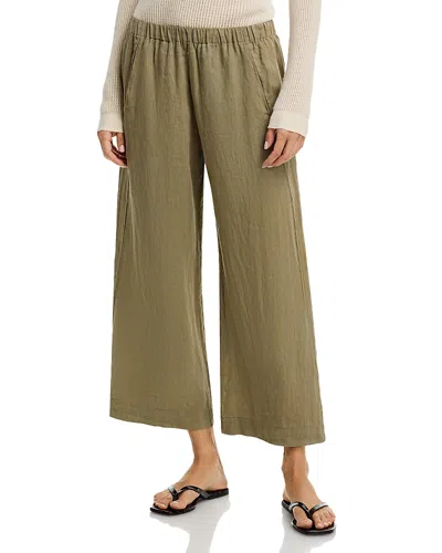 Velvet By Graham & Spencer Lola Linen Pants In Green