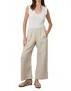Velvet By Graham & Spencer Lola Pant In Linen In Gray
