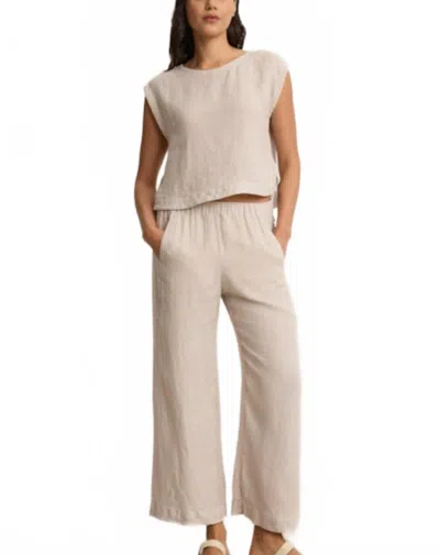 Velvet By Graham & Spencer Lola Wide-leg Pants In Cobble In Neutral