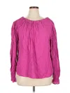 Velvet By Graham & Spencer Long Sleeve Blouse In Pink