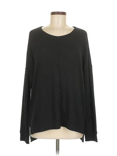 Pre-owned Velvet By Graham & Spencer Long Sleeve T-shirt In Black