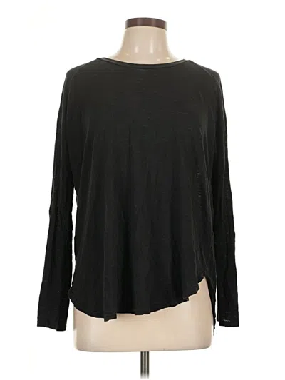 Pre-owned Velvet By Graham & Spencer Long Sleeve T-shirt In Black