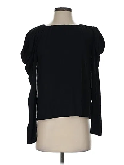 Pre-owned Velvet By Graham & Spencer Long Sleeve T-shirt In Black