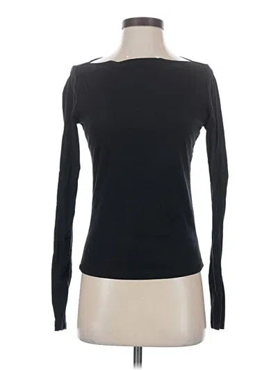 Pre-owned Velvet By Graham & Spencer Long Sleeve T-shirt In Black