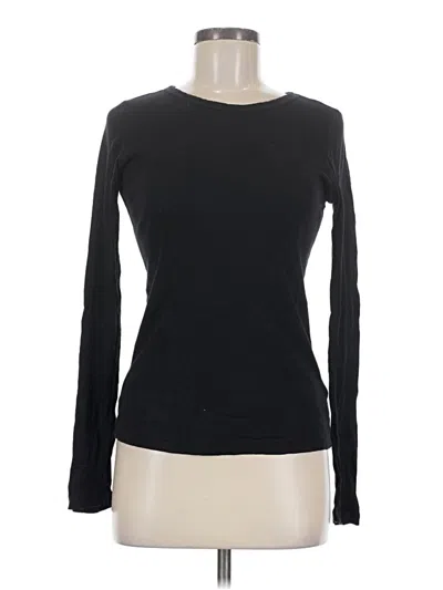 Pre-owned Velvet By Graham & Spencer Long Sleeve T-shirt In Black
