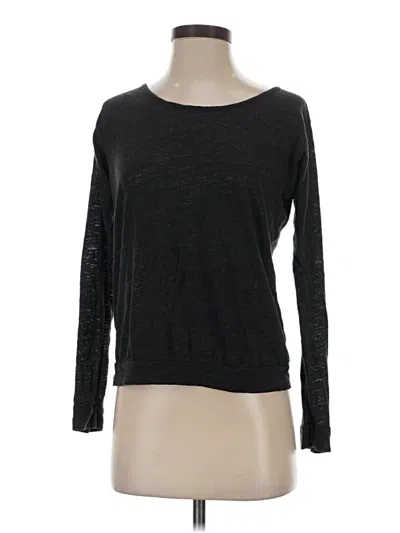 Pre-owned Velvet By Graham & Spencer Long Sleeve T-shirt In Gray