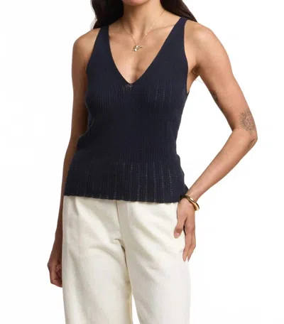 Velvet By Graham & Spencer Lorena Tank In Navy In Blue