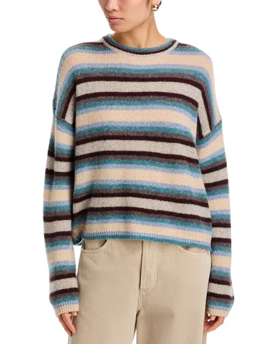 Velvet By Graham & Spencer Mae Long Sleeve Stripe Sweater In Multi