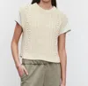 Velvet By Graham & Spencer Maggy Sweater Vest In Ivory In Neutral