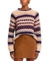 Velvet By Graham & Spencer Makena Crewneck Sweater In Multi