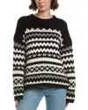 Velvet By Graham & Spencer Maywood Wool-blend Sweater In Multi