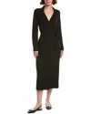 Velvet By Graham & Spencer Melata Wrap Dress In Black