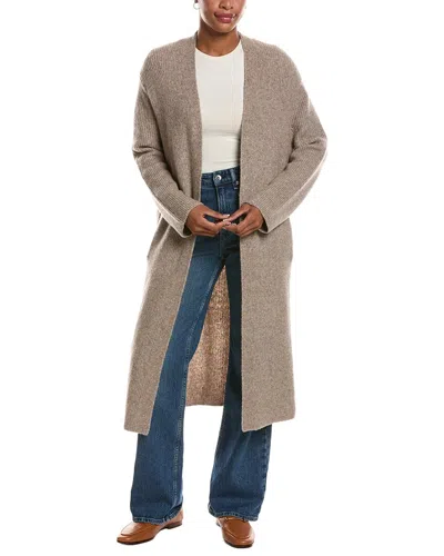 Velvet By Graham & Spencer Misha Cozy Wool-blend Cardigan In Brown
