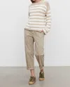 Velvet By Graham & Spencer Misty Cotton Twill Pant In Pebble