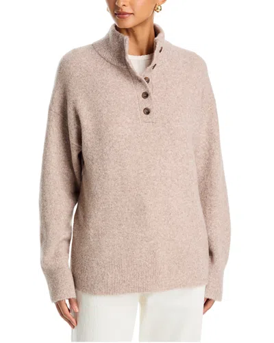 Velvet By Graham & Spencer Mock Neck Sweater In Brown