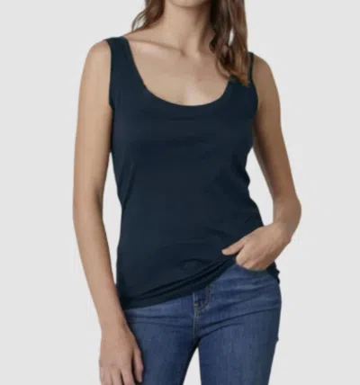 Velvet By Graham & Spencer Mossy Tank In Midnight In Blue