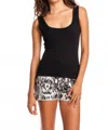 Velvet By Graham & Spencer Mossy Tank Top In Black