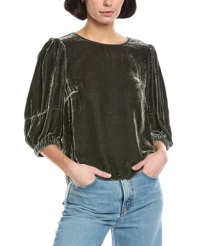 Velvet By Graham & Spencer Nancy Top In Green