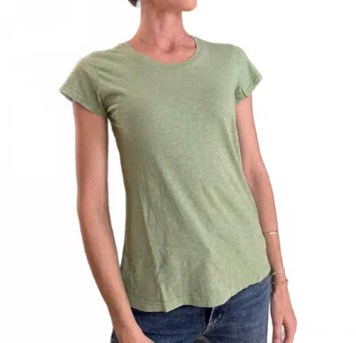 Velvet By Graham & Spencer Odelia Crew Neck Tee In Elm In Green