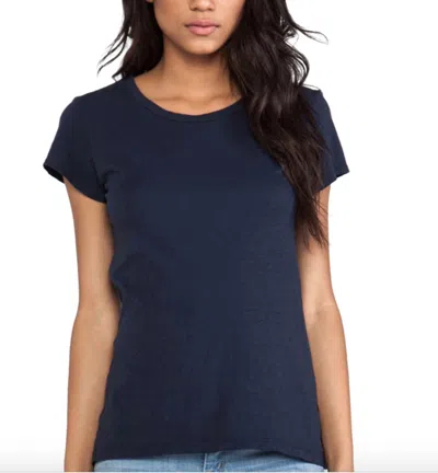 Velvet By Graham & Spencer Odelia Crew Neck Tee In Marsh In Blue