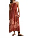 Velvet By Graham & Spencer Odessa Halter Maxi Dress In Cedar In Green