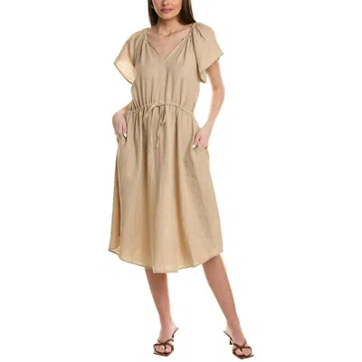 Velvet By Graham & Spencer Pepper Linen Maxi Dress In Biscuit