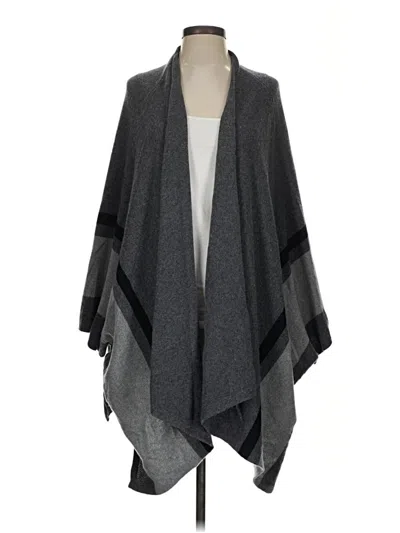 Pre-owned Velvet By Graham & Spencer Poncho In Gray