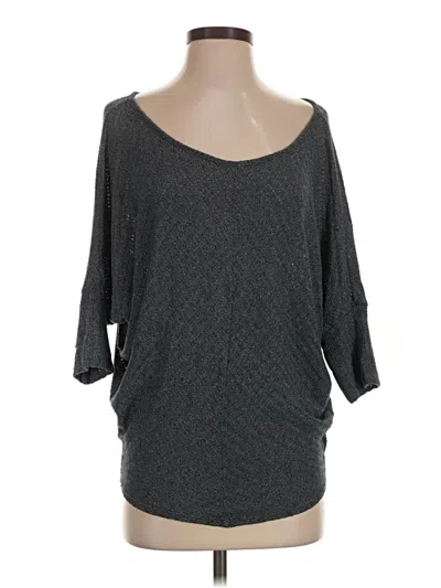 Pre-owned Velvet By Graham & Spencer Poncho In Gray
