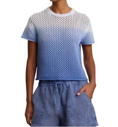 Velvet By Graham & Spencer Poppy Sweater Top In Horizon In Blue