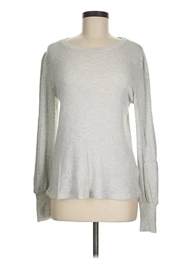 Pre-owned Velvet By Graham & Spencer Pullover Sweater In White