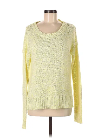 Pre-owned Velvet By Graham & Spencer Pullover Sweater In Yellow