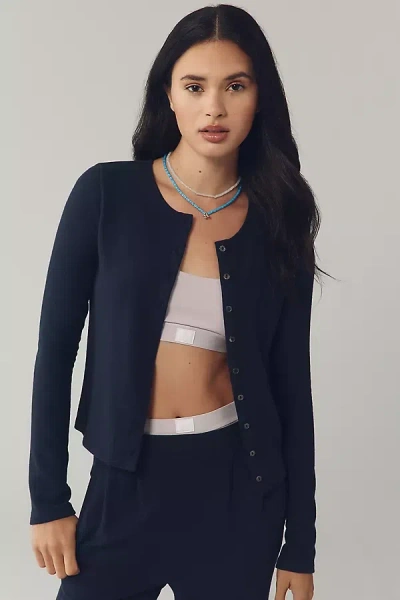 Velvet By Graham & Spencer Raya Button-front Top In Blue