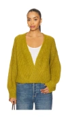Velvet By Graham & Spencer Rayna Cardigan In Green