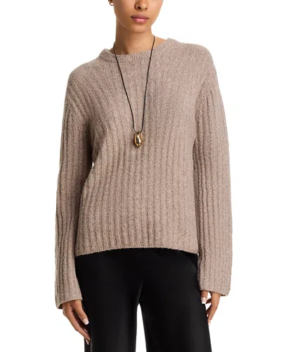 Velvet By Graham & Spencer Ribbed Pullover Sweater In Nude