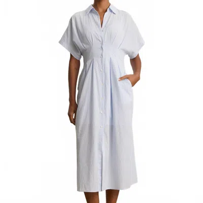 Velvet By Graham & Spencer Riley Midi Dress In Blue In Gray