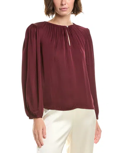 Velvet By Graham & Spencer Riona Top In Burgundy