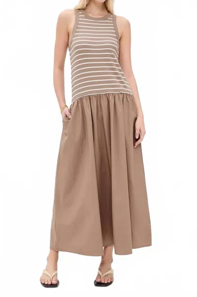 Velvet By Graham & Spencer Romina Tank Dress In Sesame In Neutral