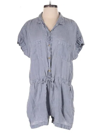 Pre-owned Velvet By Graham & Spencer Romper In Blue