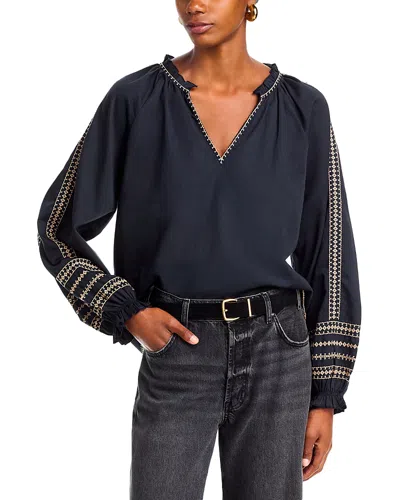 Velvet By Graham & Spencer Scarlett Top In Black