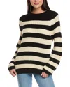 Velvet By Graham & Spencer Shaker Rib Sweater In Black