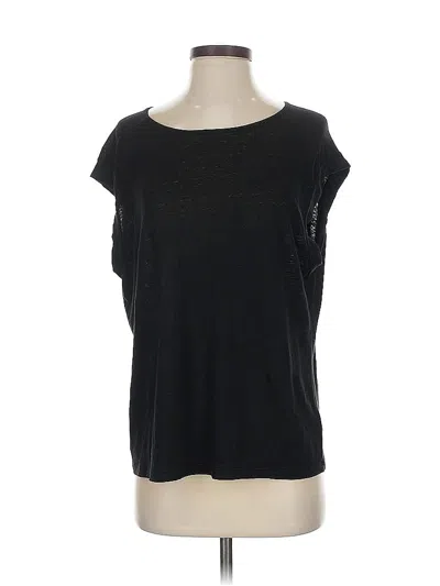 Pre-owned Velvet By Graham & Spencer Short Sleeve T-shirt In Black