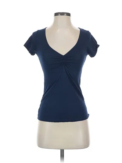 Pre-owned Velvet By Graham & Spencer Short Sleeve T-shirt In Blue