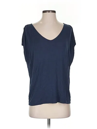 Pre-owned Velvet By Graham & Spencer Short Sleeve T-shirt In Blue