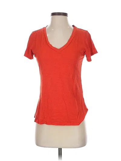 Pre-owned Velvet By Graham & Spencer Short Sleeve T-shirt In Red