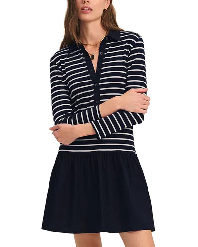 Velvet By Graham & Spencer Sinead Collared Dress In Blue