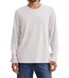 Velvet By Graham & Spencer Skeeter Long Sleeve Tee In White In White