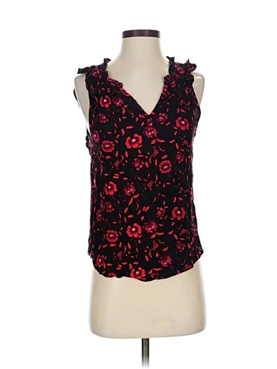 Pre-owned Velvet By Graham & Spencer Sleeveless Blouse In Black