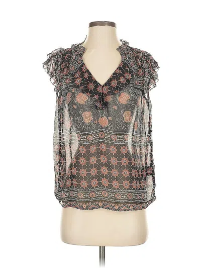 Pre-owned Velvet By Graham & Spencer Sleeveless Blouse In Gray