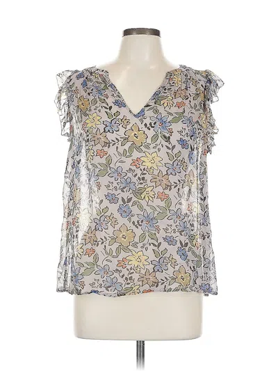 Pre-owned Velvet By Graham & Spencer Sleeveless Blouse In Silver