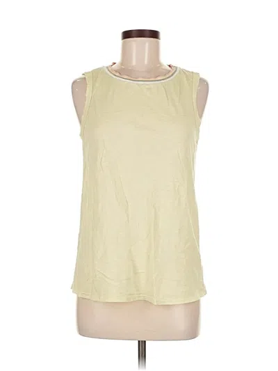 Pre-owned Velvet By Graham & Spencer Sleeveless T-shirt In Gold